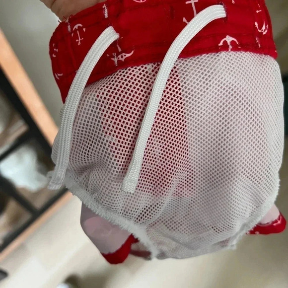 Baby boy swimming trunks anchor nautical shorts 3-6 months - Picture 4 of 5